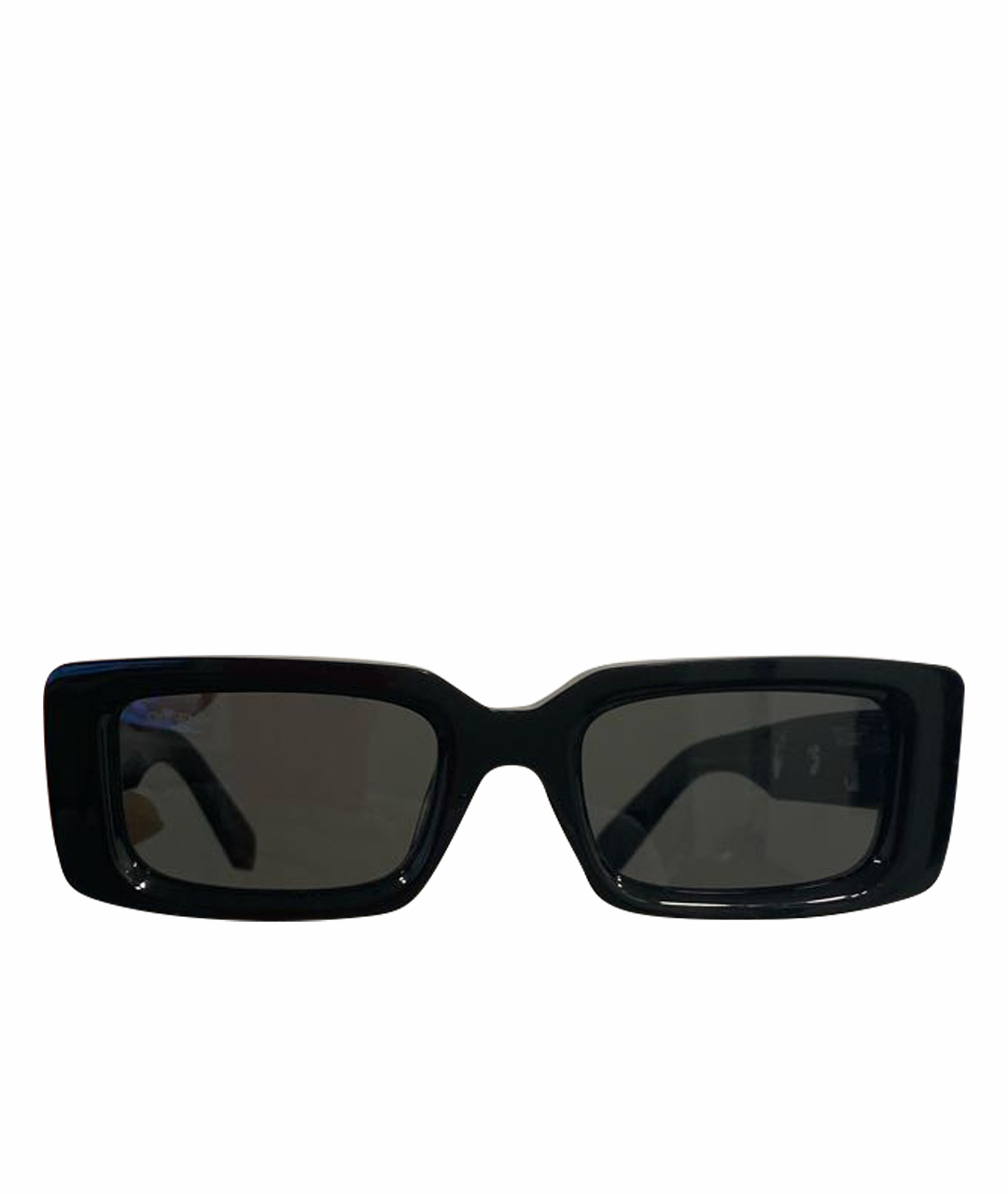 OFF-WHITE Черные пластиковые солнцезащитные очки, фото 1