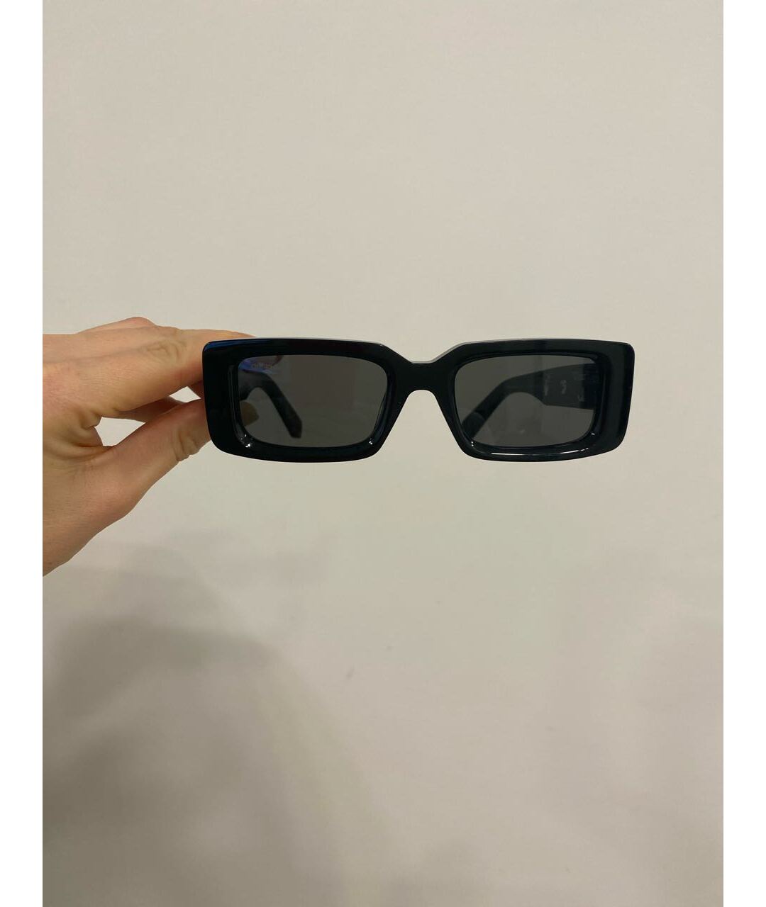 OFF-WHITE Черные пластиковые солнцезащитные очки, фото 5