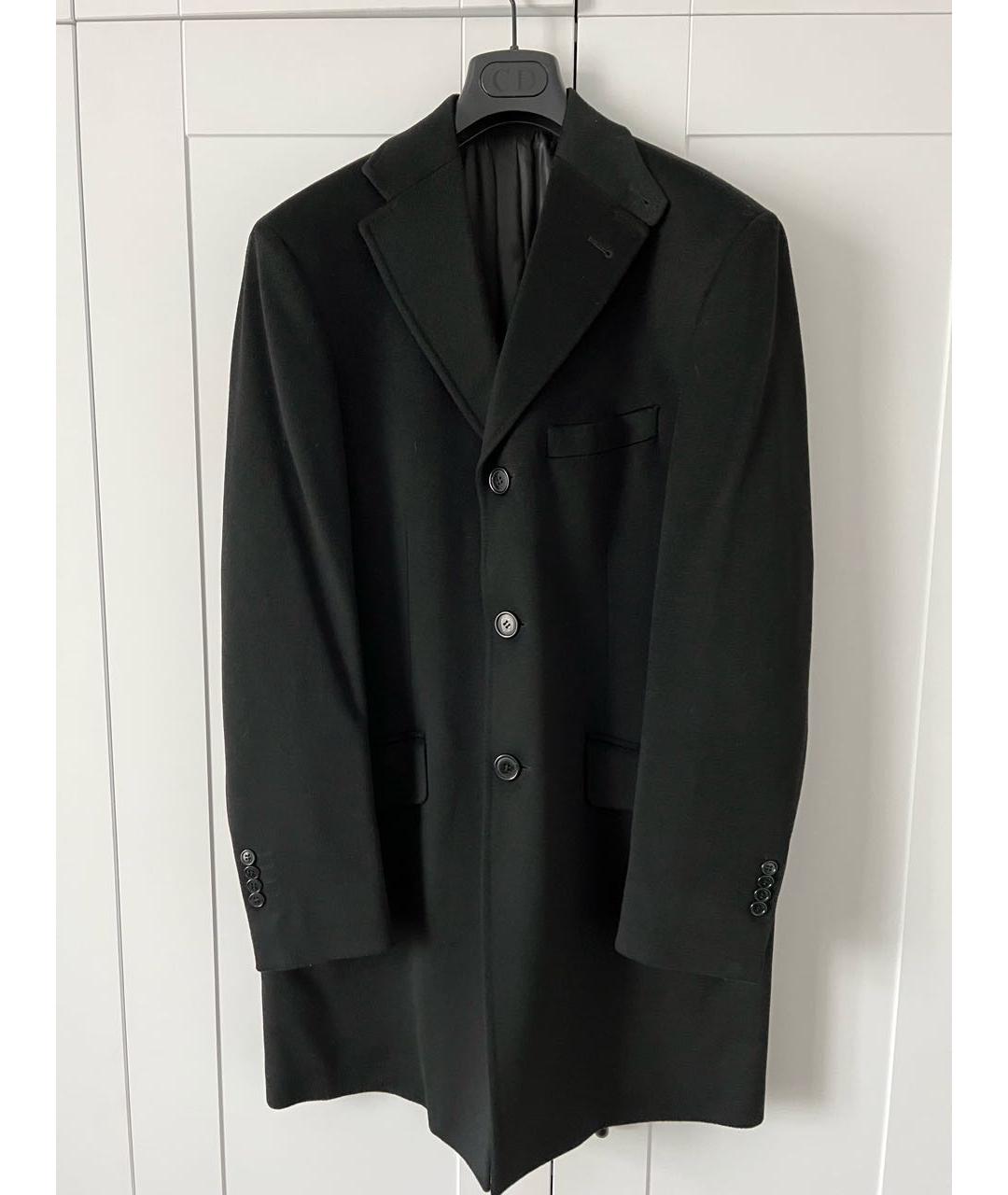 LORO PIANA Черное шерстяное пальто, фото 9