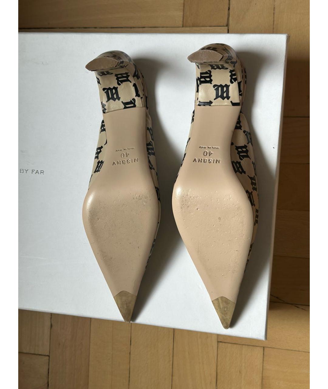 MISBHV Бежевые туфли из искусственной кожи, фото 3