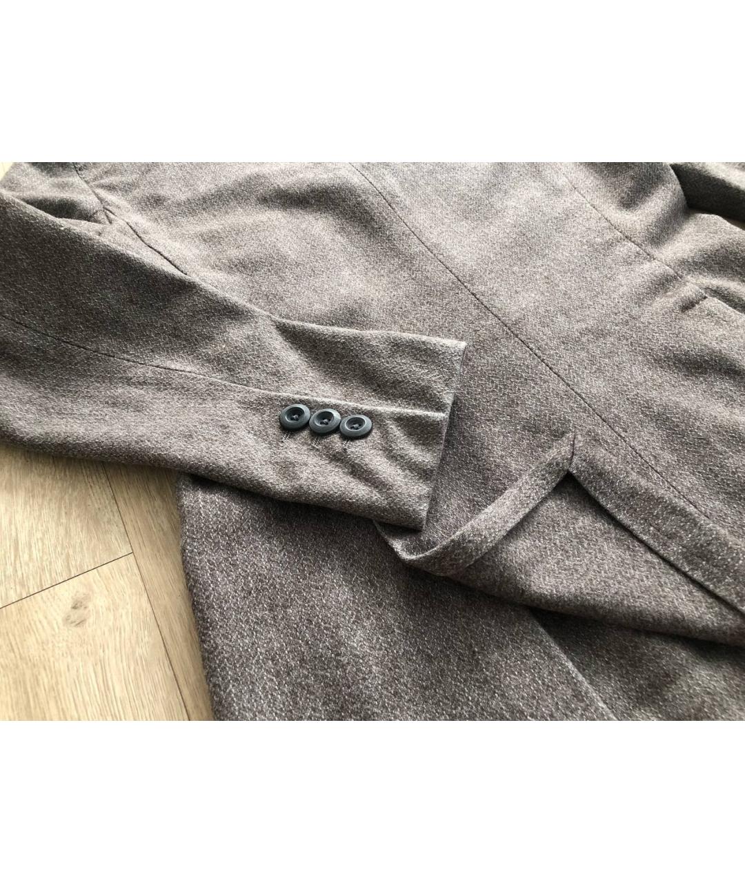 BOGLIOLI Серый хлопко-эластановый жакет/пиджак, фото 3