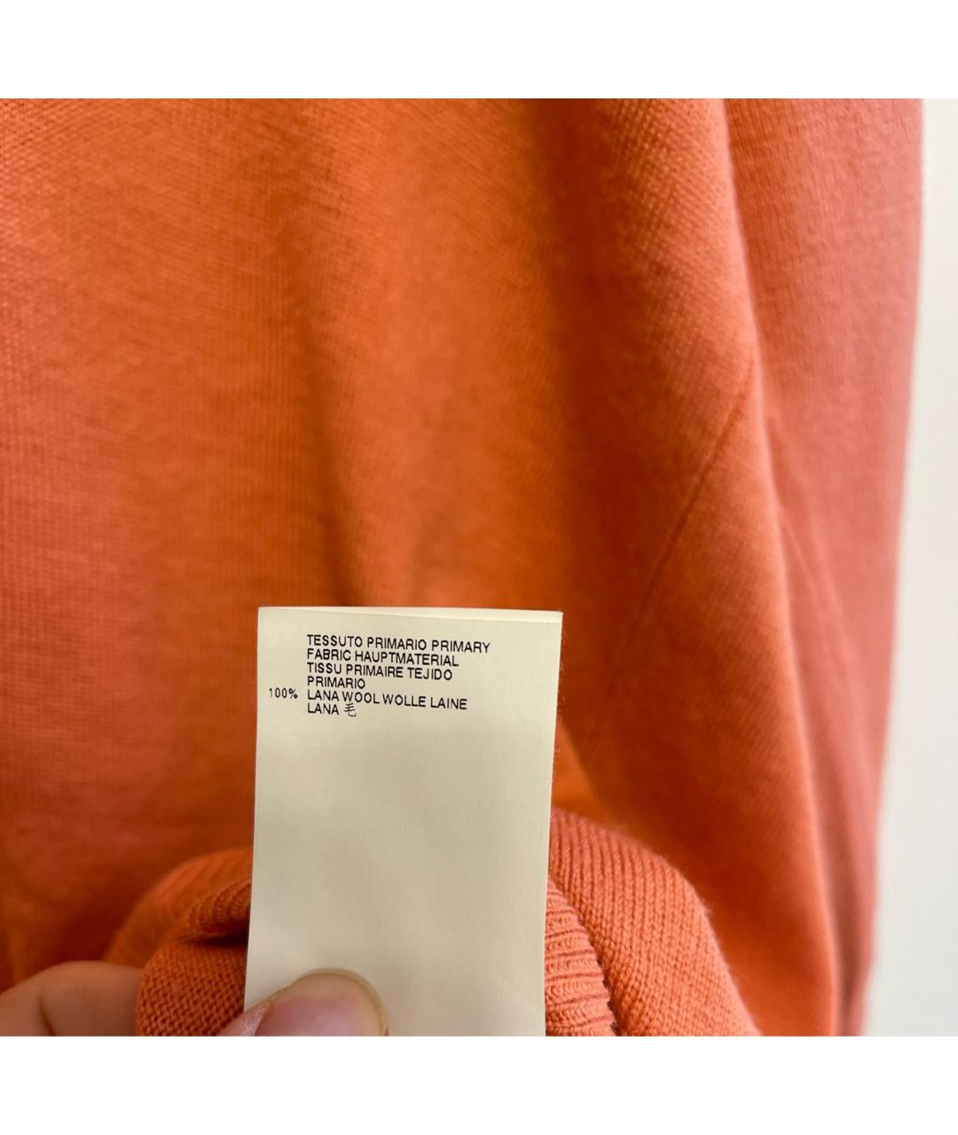 MM6 MAISON MARGIELA Оранжевый шерстяной джемпер / свитер, фото 6