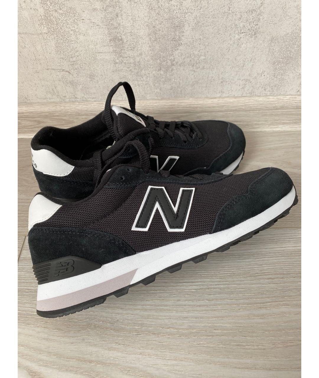 NEW BALANCE Черные кожаные кроссовки, фото 4