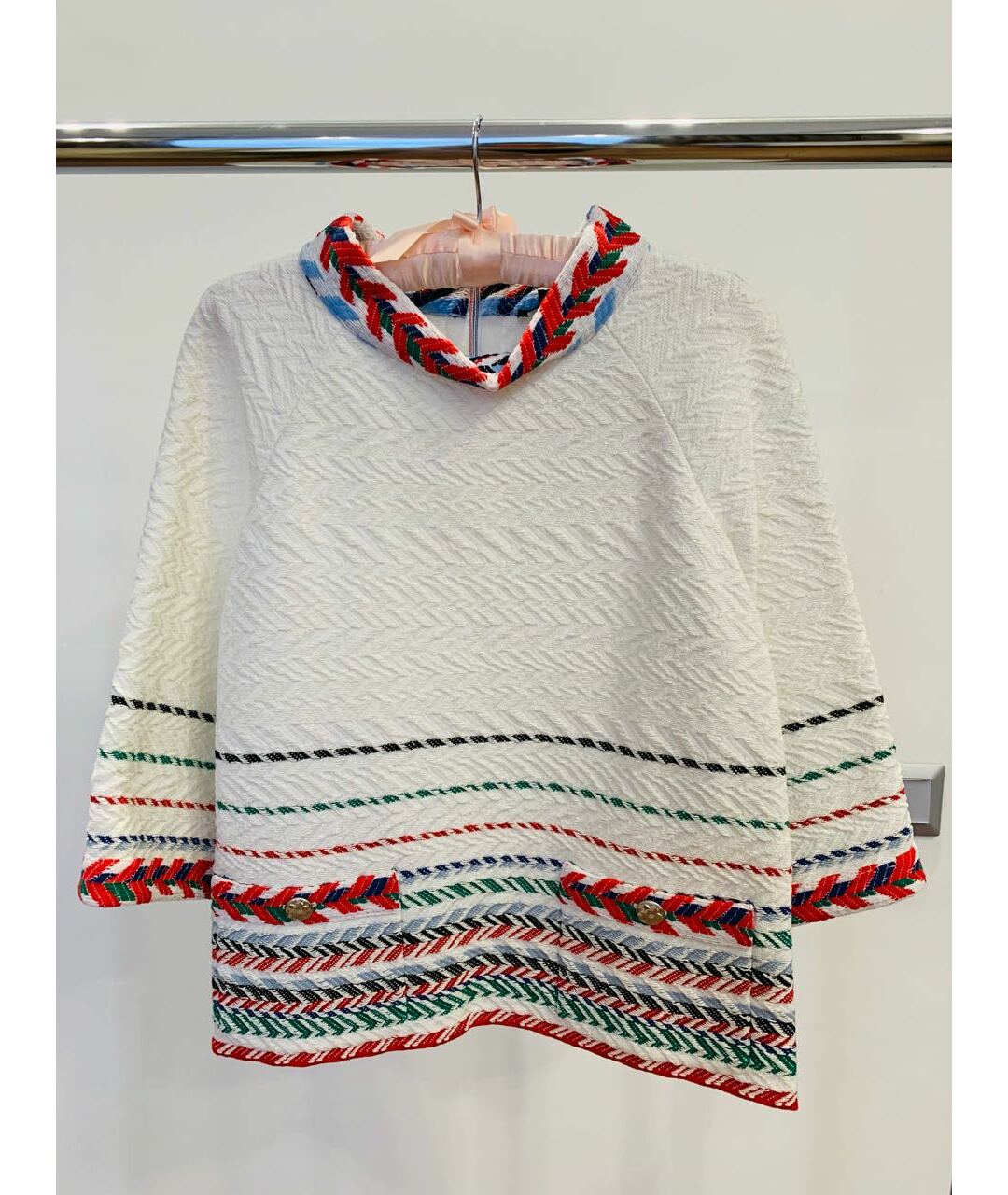CHANEL PRE-OWNED Белый хлопковый джемпер / свитер, фото 9