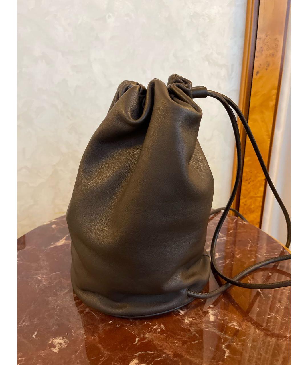 THE ROW Коричневый кожаный рюкзак, фото 2
