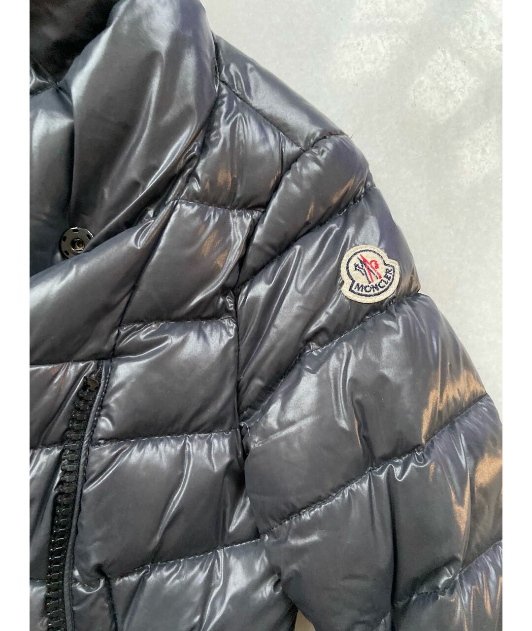 MONCLER Антрацитовая полиэстеровая куртка, фото 2
