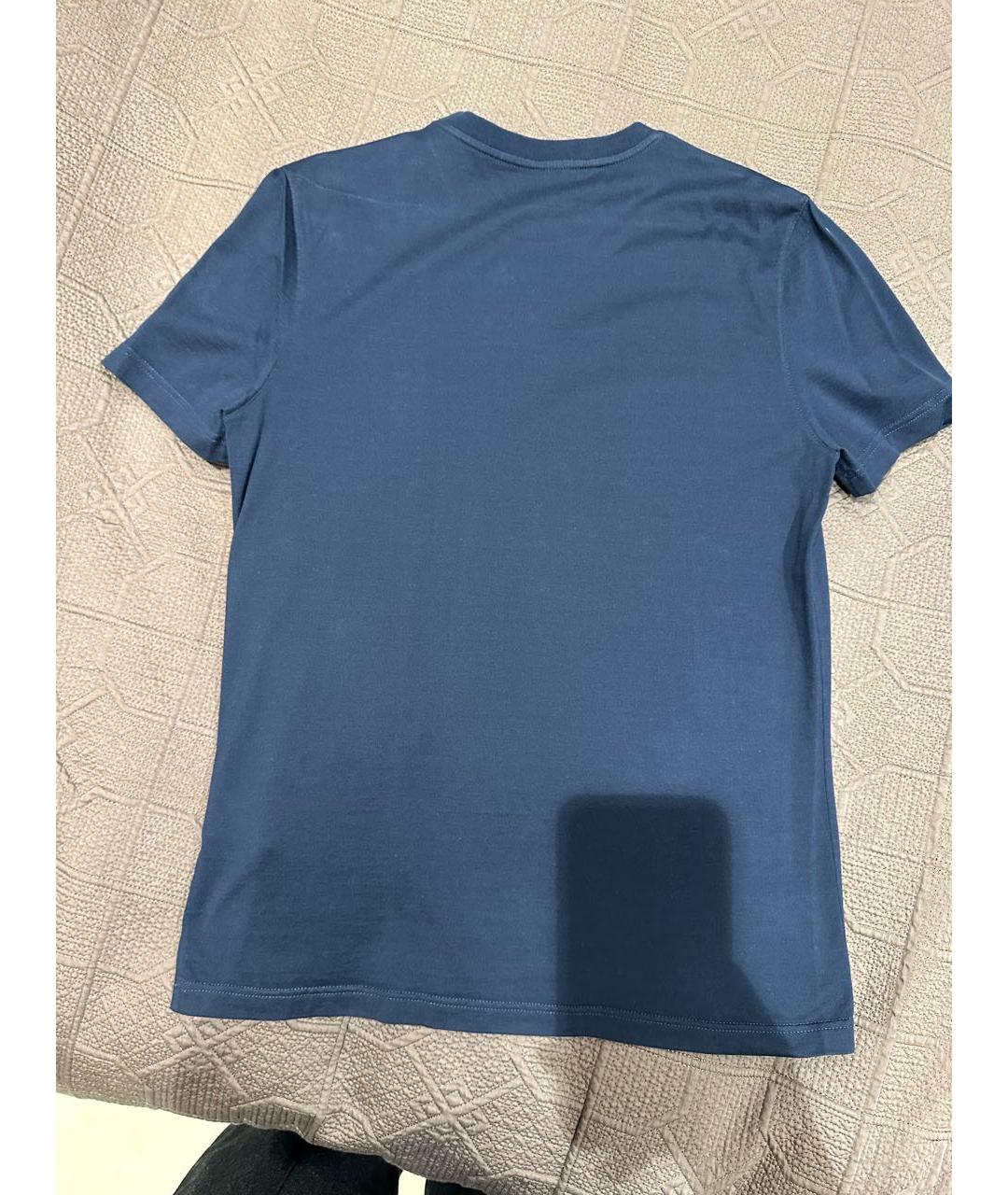 LOUIS VUITTON Синяя хлопковая футболка, фото 2