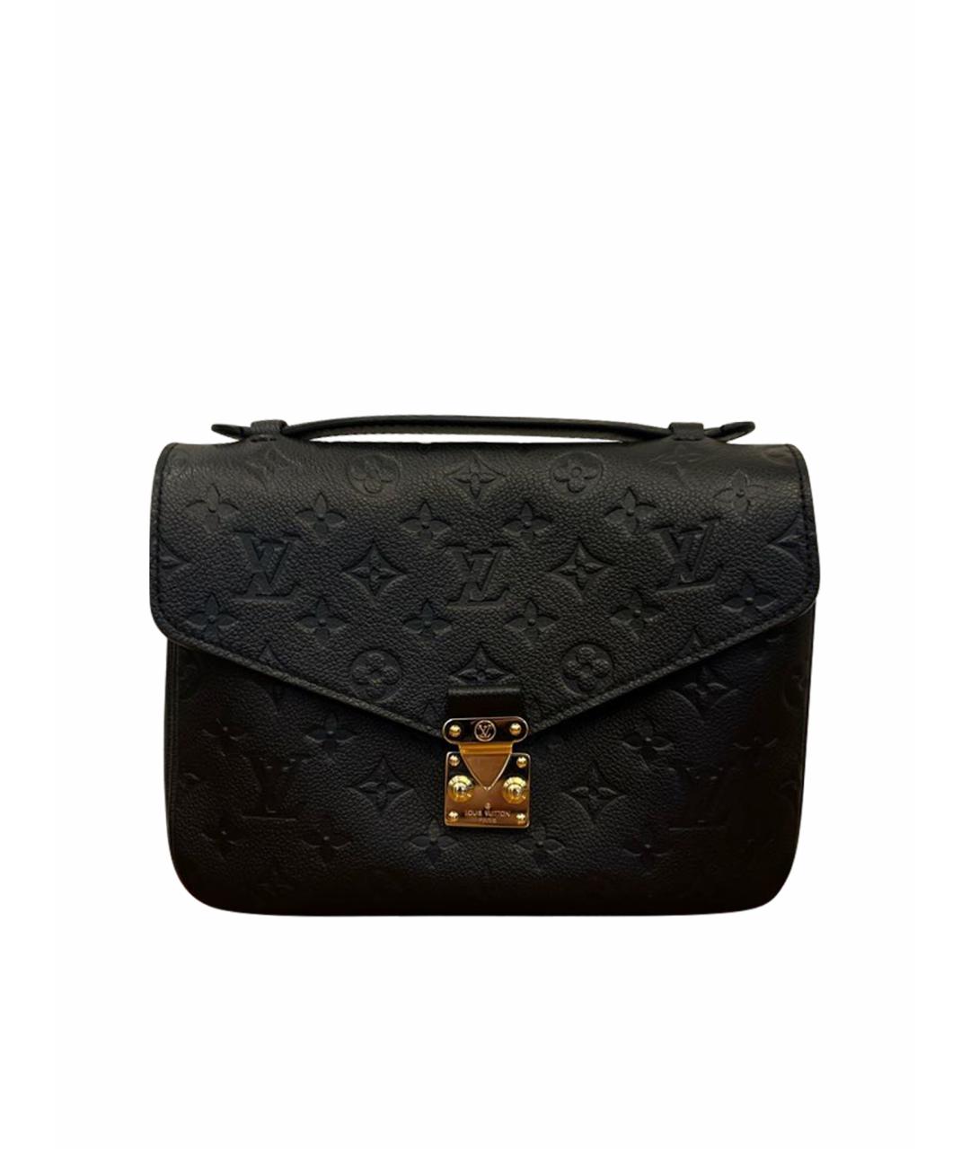 LOUIS VUITTON Черная кожаная сумка через плечо, фото 1