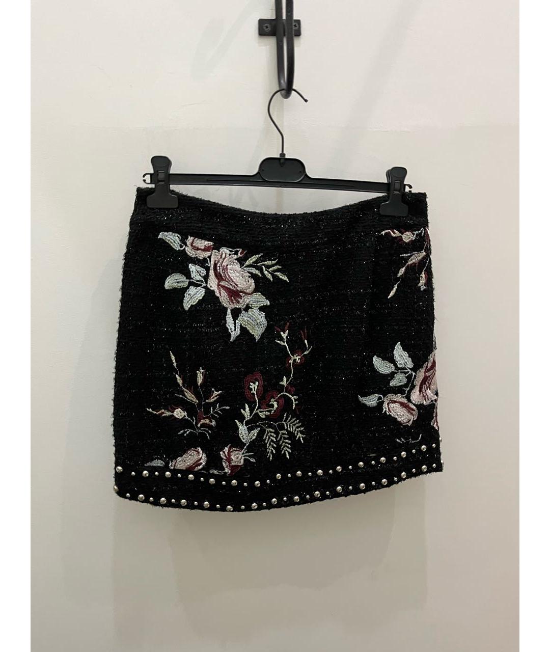 LIU JO Черная полиэстеровая юбка мини, фото 2