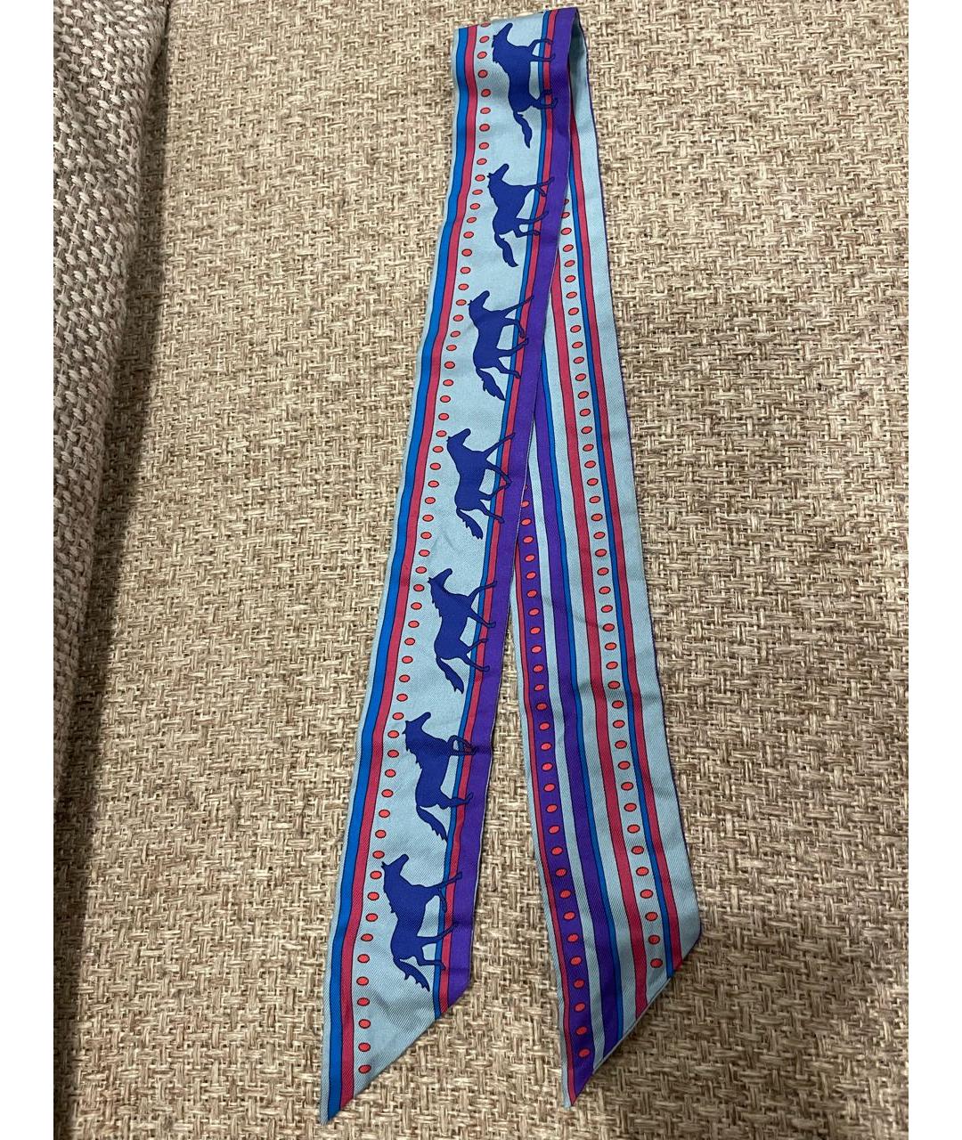 HERMES Мульти шелковый платок, фото 4