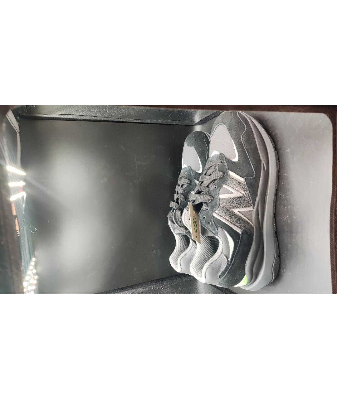 NEW BALANCE Черные замшевые низкие кроссовки / кеды, фото 5