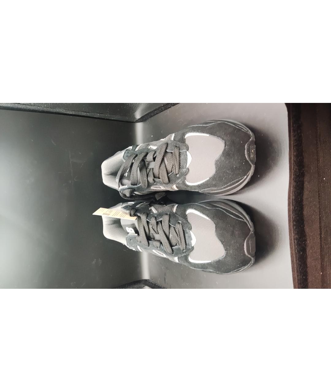 NEW BALANCE Черные замшевые низкие кроссовки / кеды, фото 2