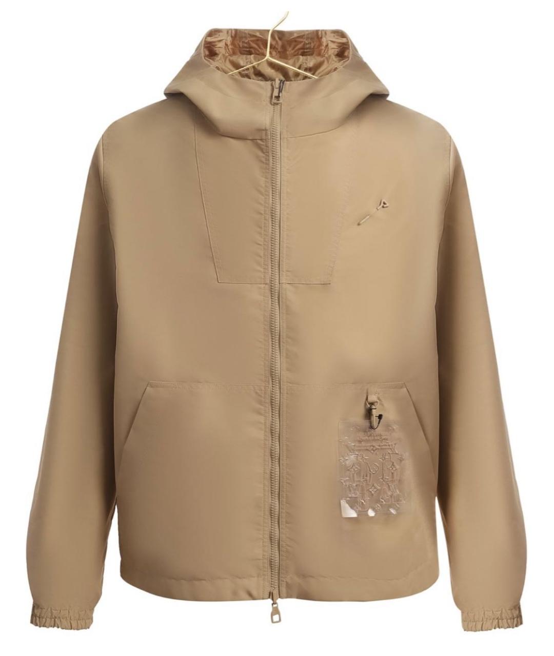 LOUIS VUITTON Бежевая полиамидовая куртка, фото 3