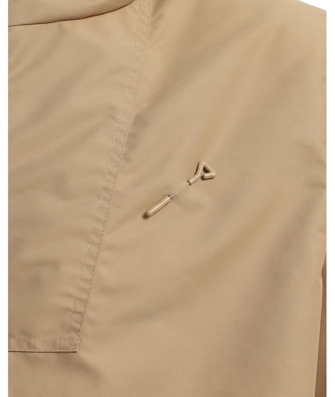 LOUIS VUITTON Бежевая полиамидовая куртка, фото 4