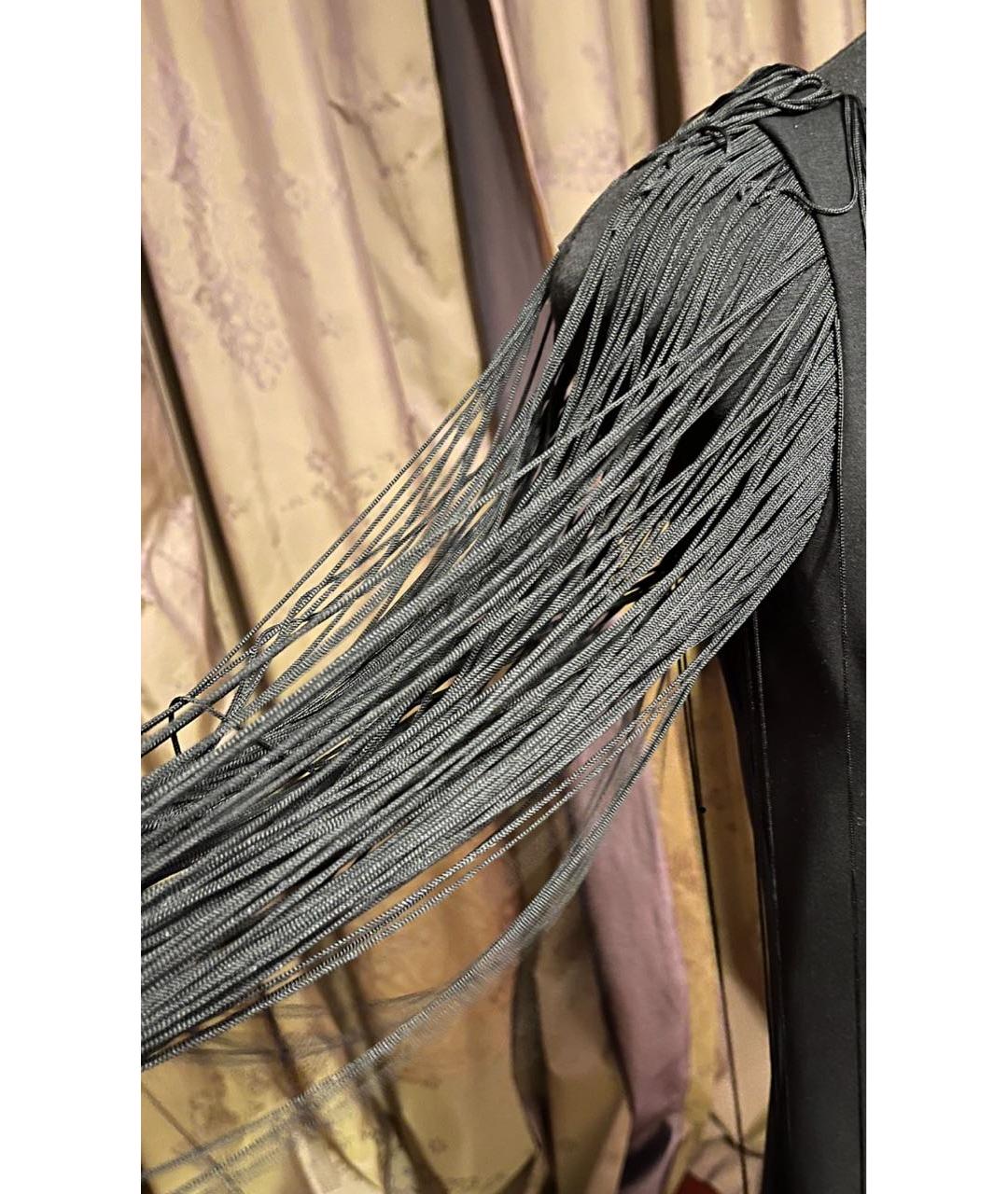 MOSCHINO Черное полиэстеровое коктейльное платье, фото 4