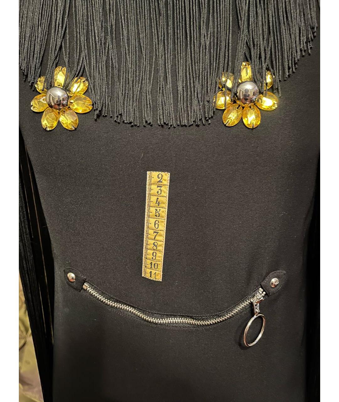 MOSCHINO Черное полиэстеровое коктейльное платье, фото 3