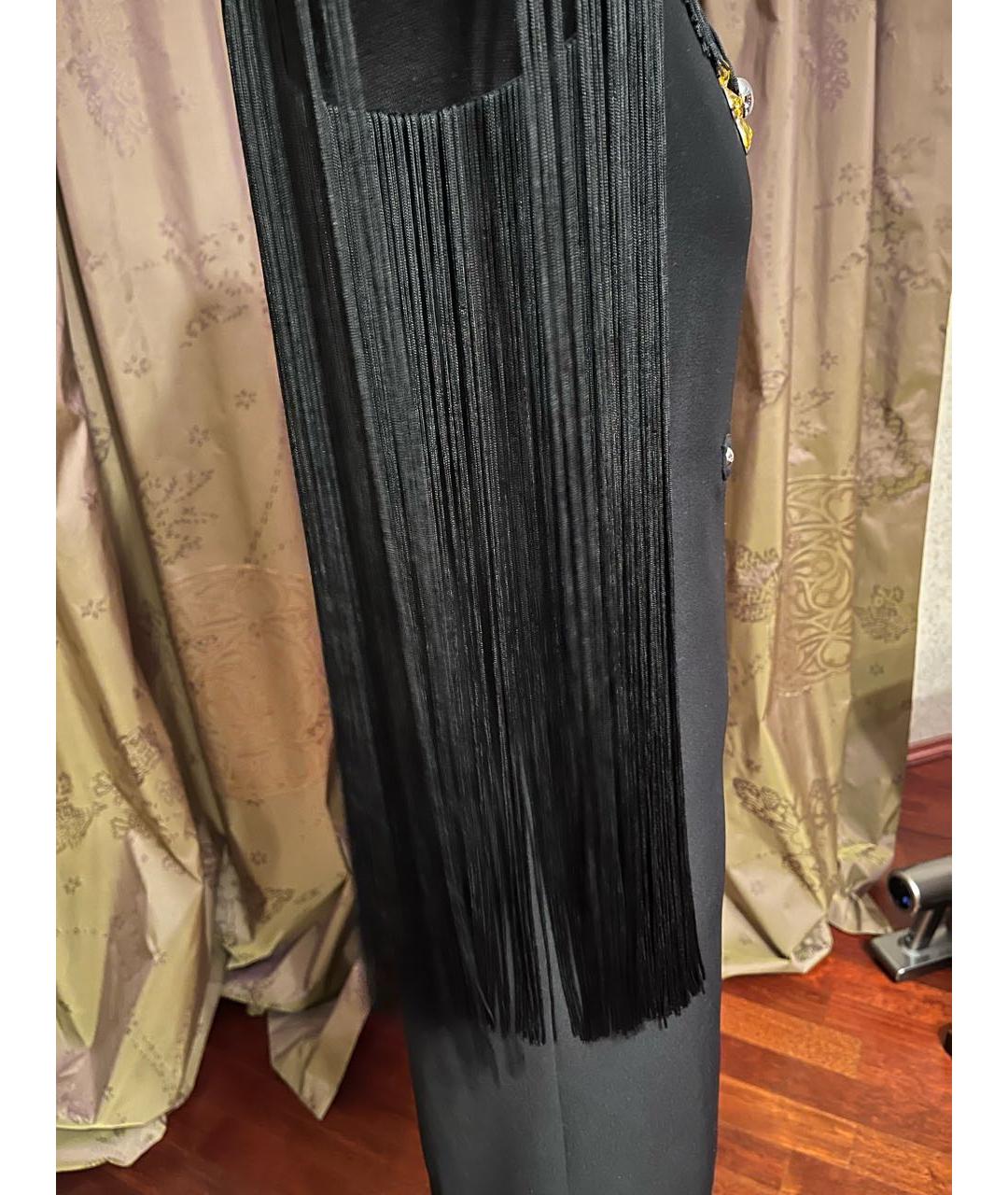 MOSCHINO Черное полиэстеровое коктейльное платье, фото 5