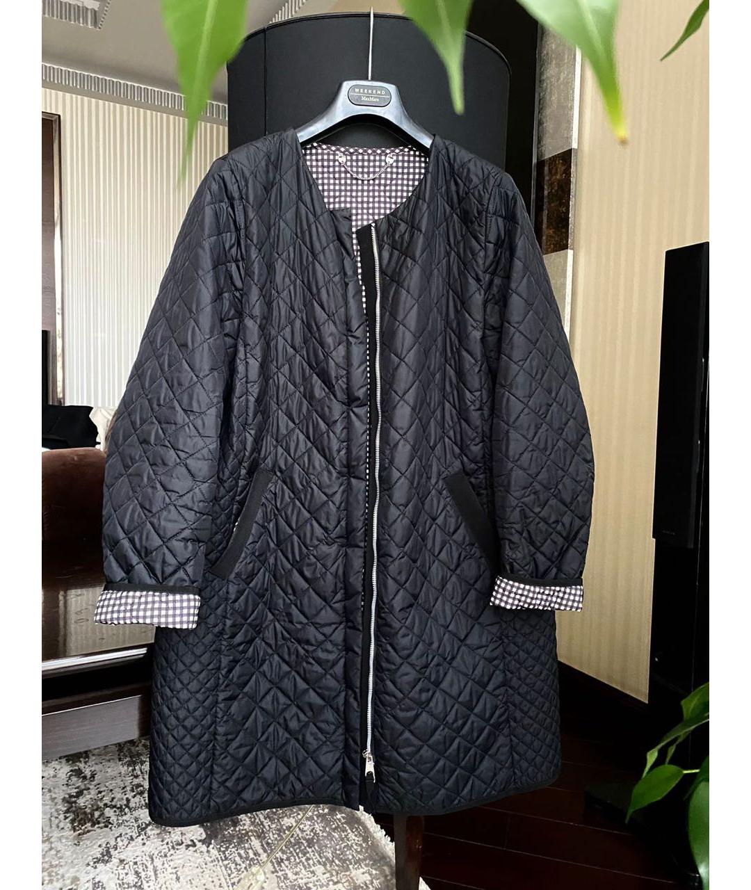 WEEKEND MAX MARA Черная полиэстеровая куртка, фото 9