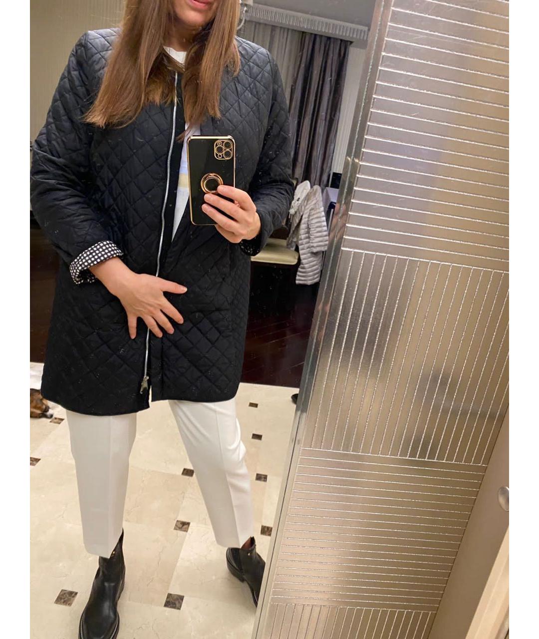 WEEKEND MAX MARA Черная полиэстеровая куртка, фото 6