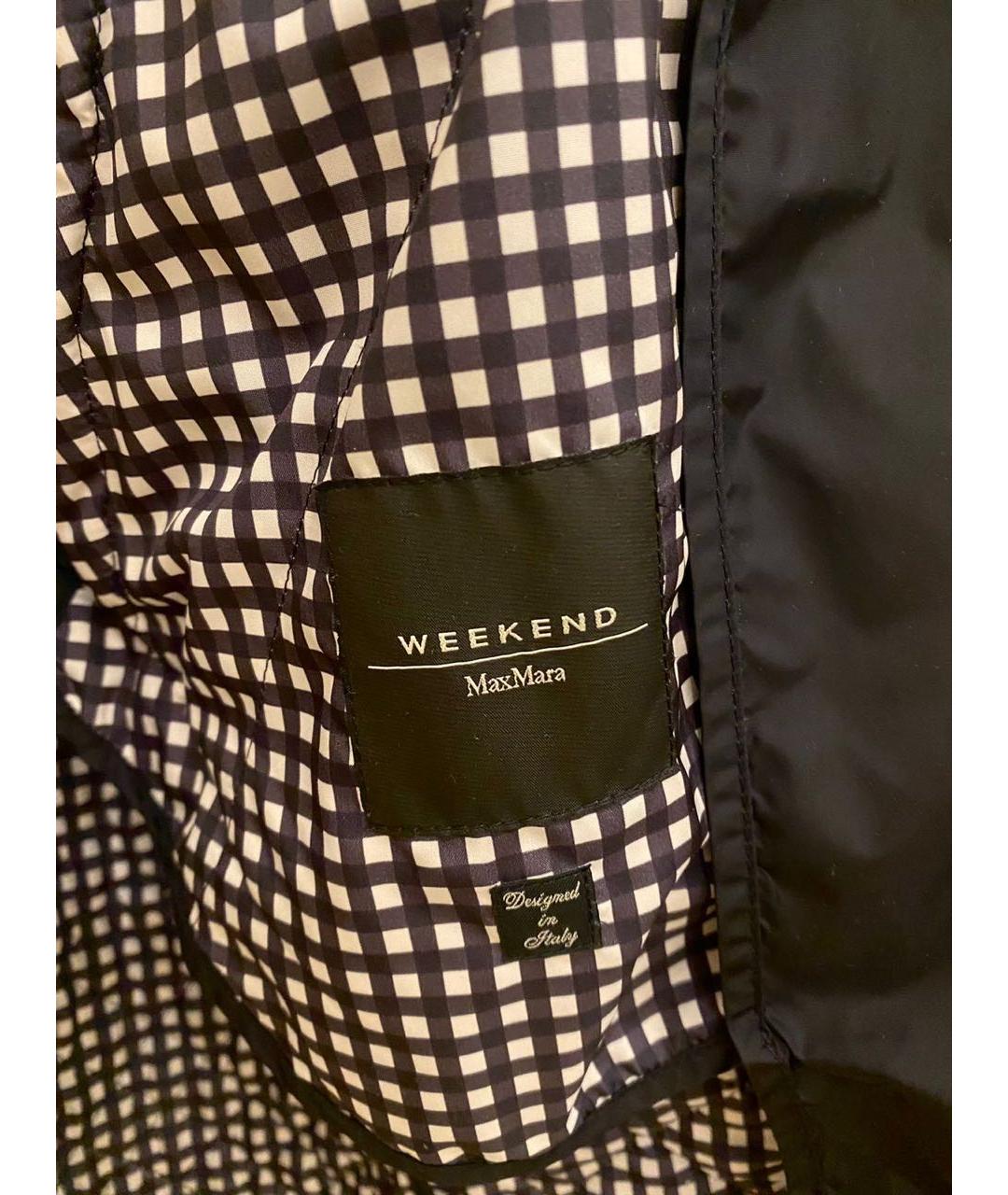 WEEKEND MAX MARA Черная полиэстеровая куртка, фото 3