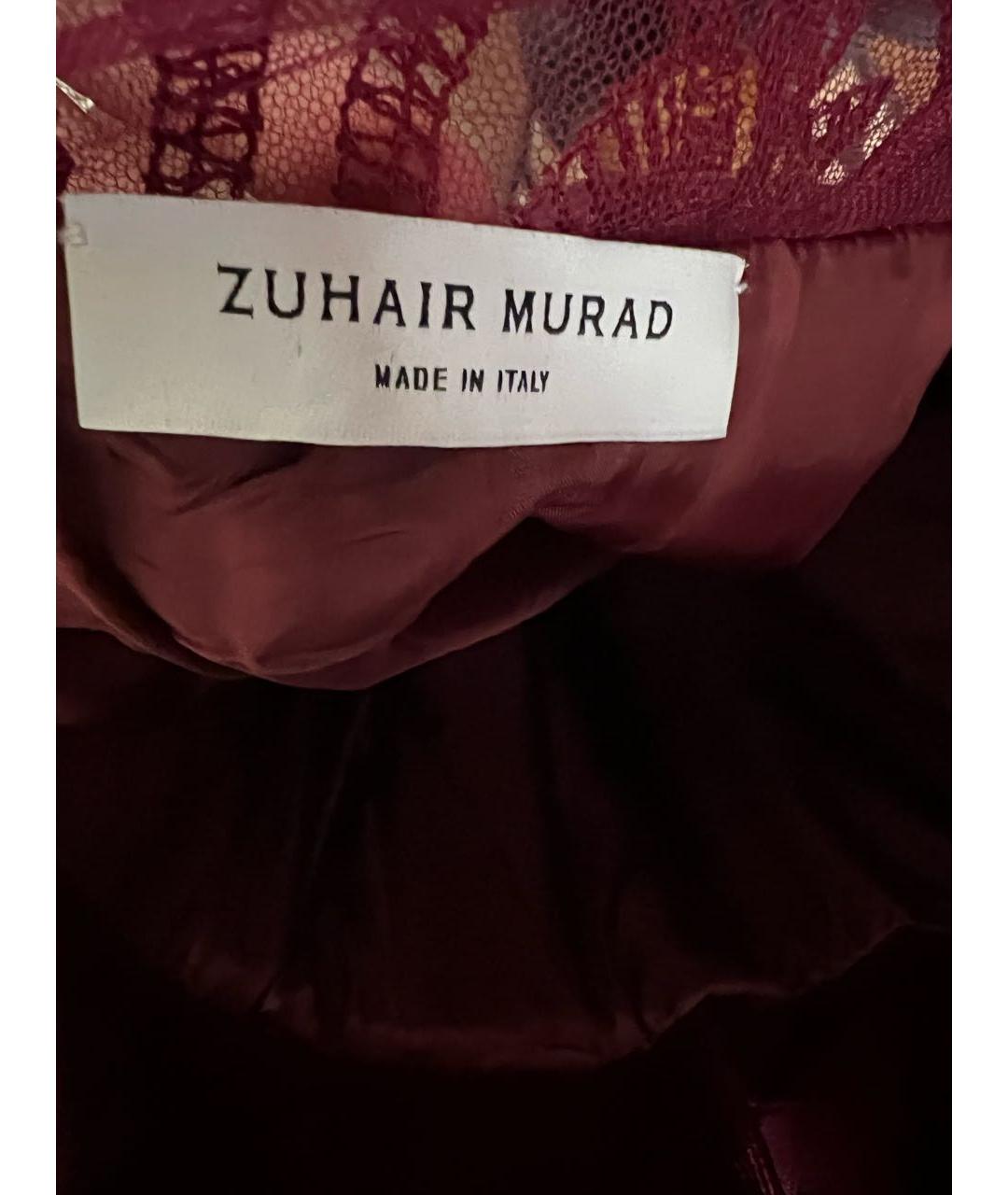 ZUHAIR MURAD Бордовое вечернее платье, фото 5
