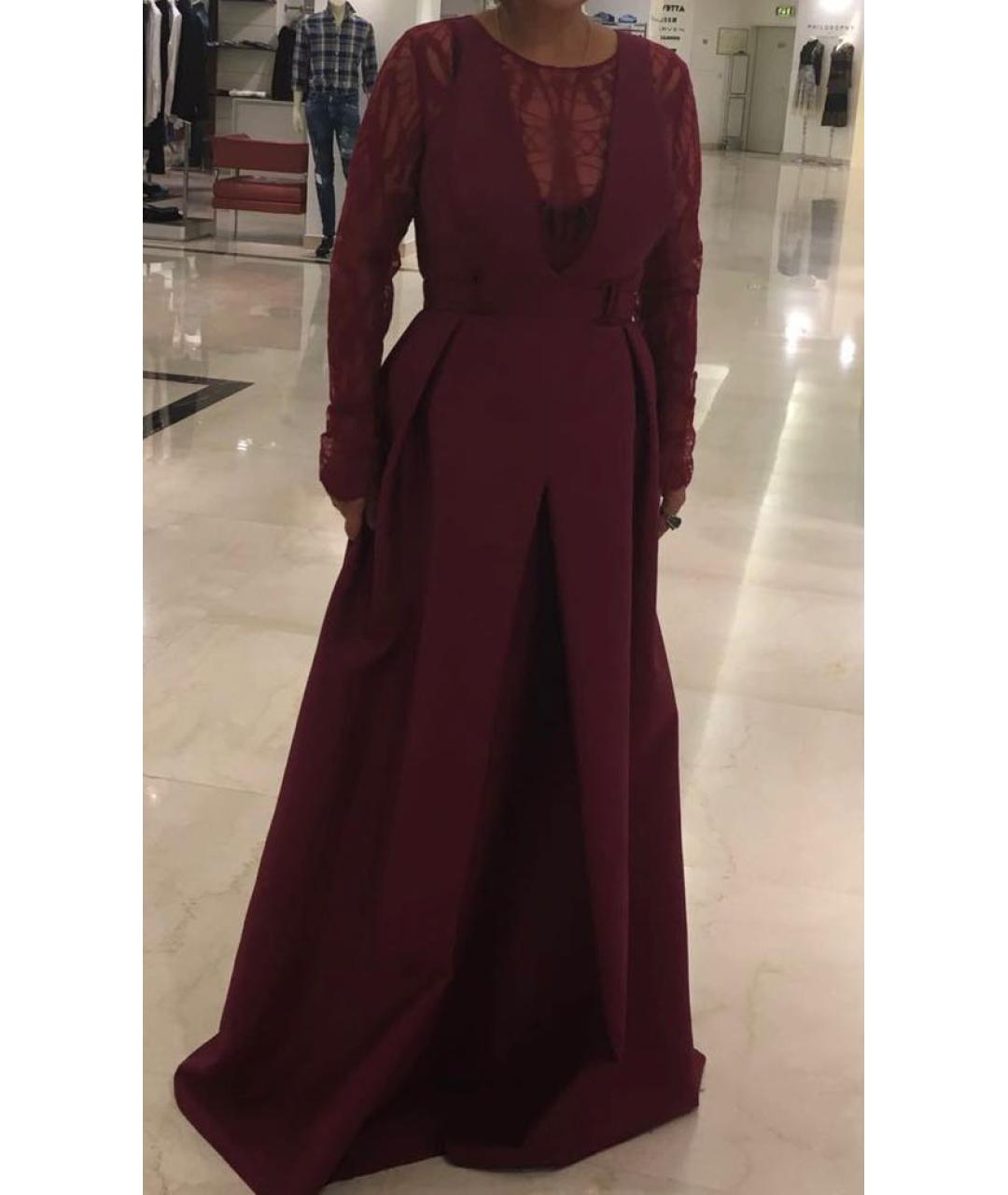 ZUHAIR MURAD Бордовое вечернее платье, фото 8
