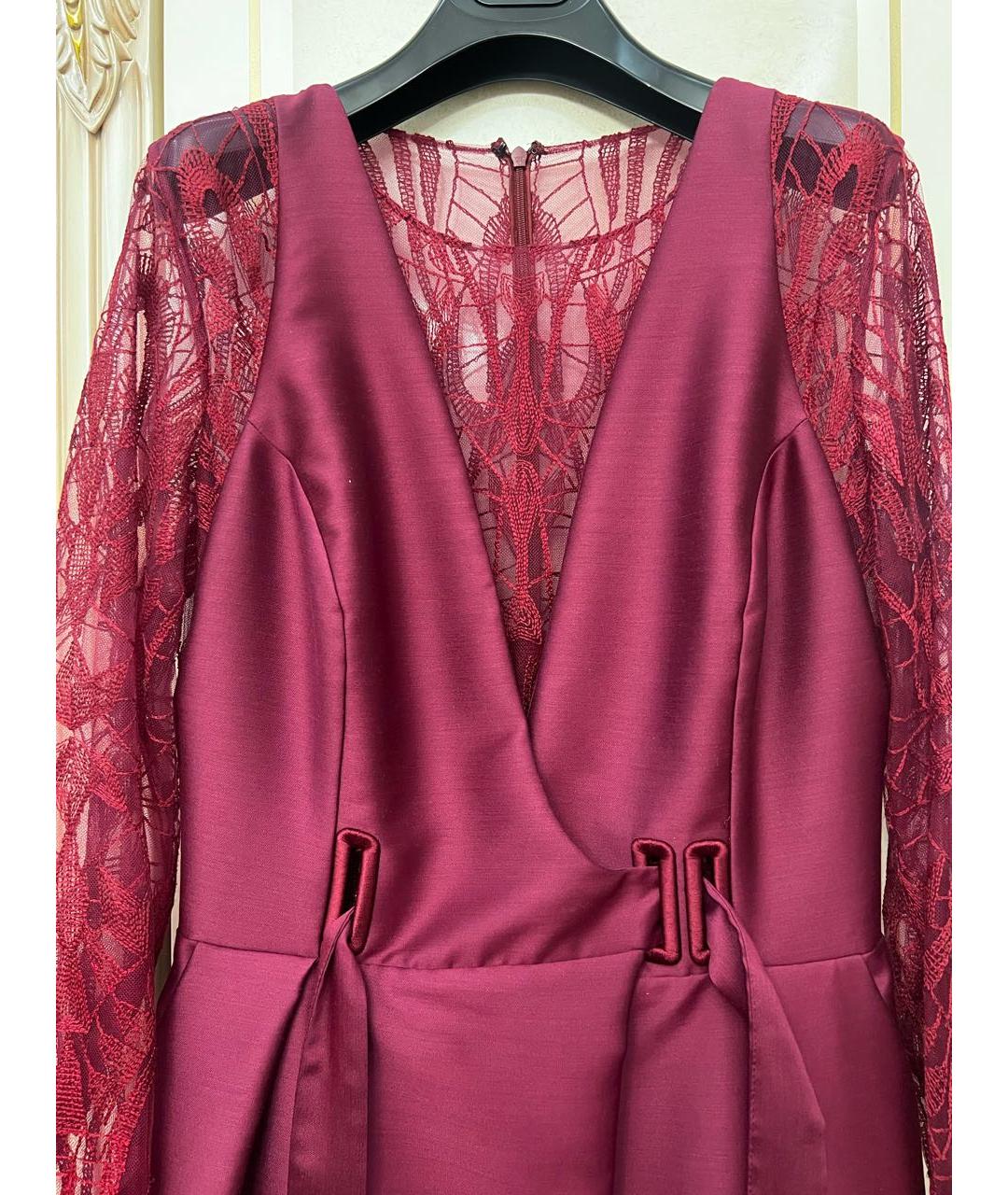 ZUHAIR MURAD Бордовое вечернее платье, фото 3