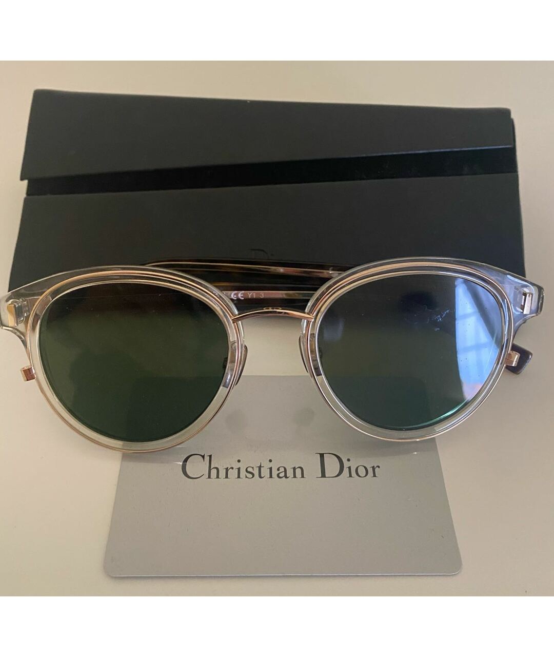 CHRISTIAN DIOR PRE-OWNED Пластиковые солнцезащитные очки, фото 6