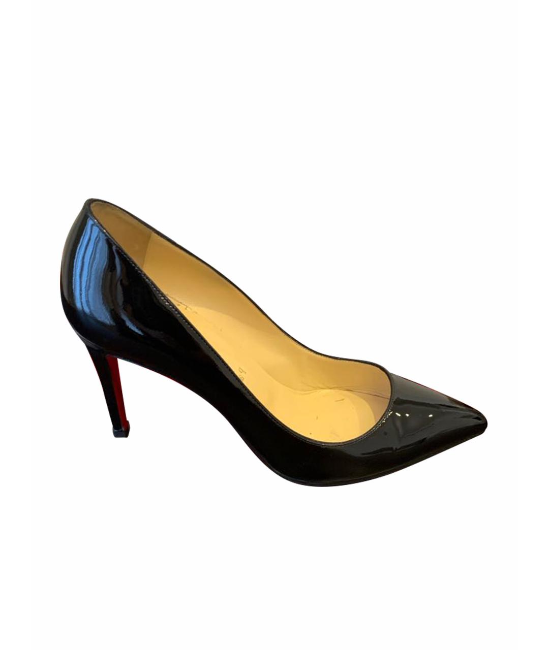 CHRISTIAN LOUBOUTIN Черные туфли из лакированной кожи, фото 1