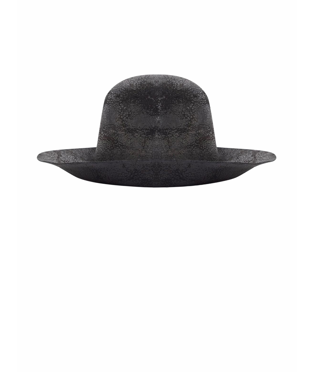 HORISAKI DESIGN & HANDEL Антрацитовая кожаная шляпа, фото 1