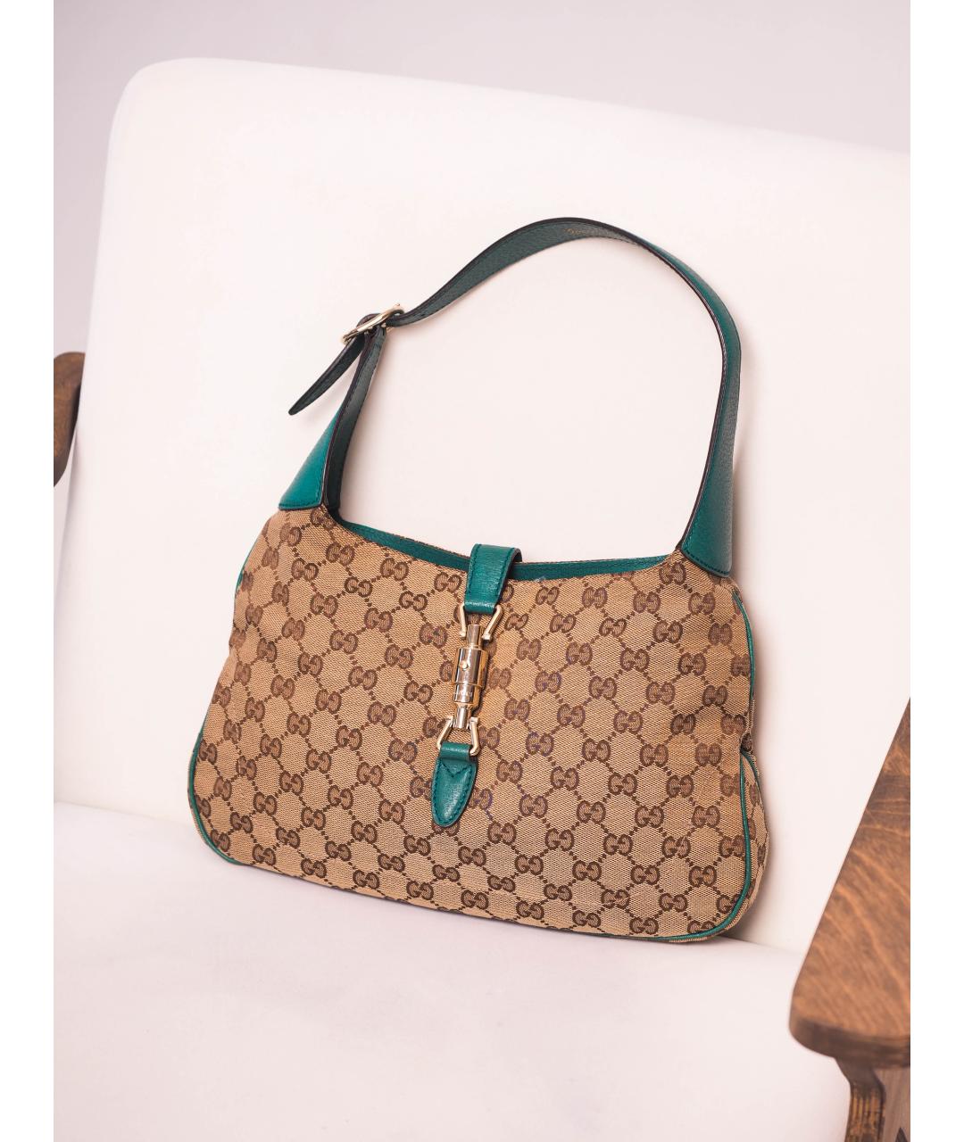 GUCCI Бежевая сумка с короткими ручками, фото 10