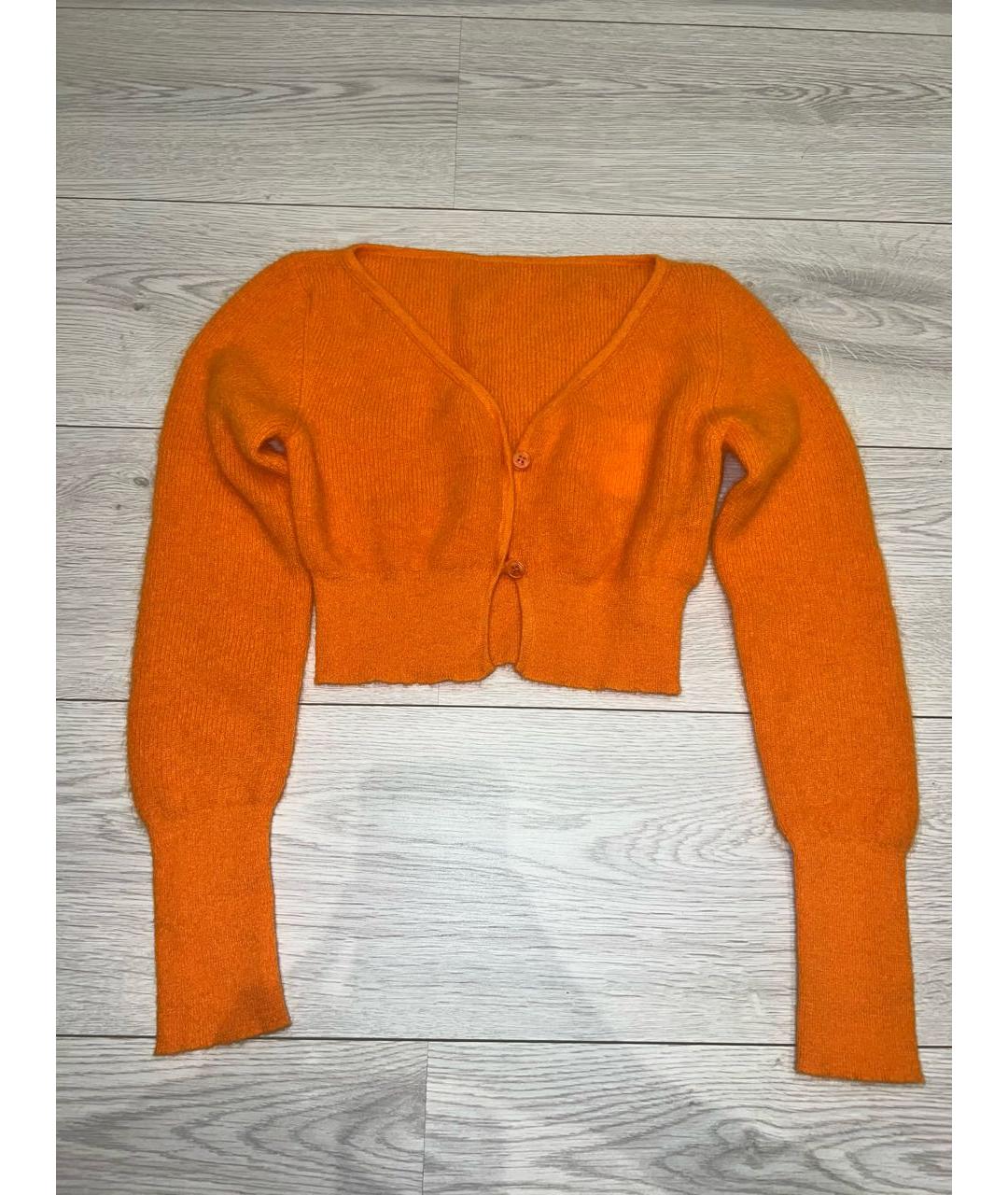 JACQUEMUS Оранжевый полиамидовый кардиган, фото 6