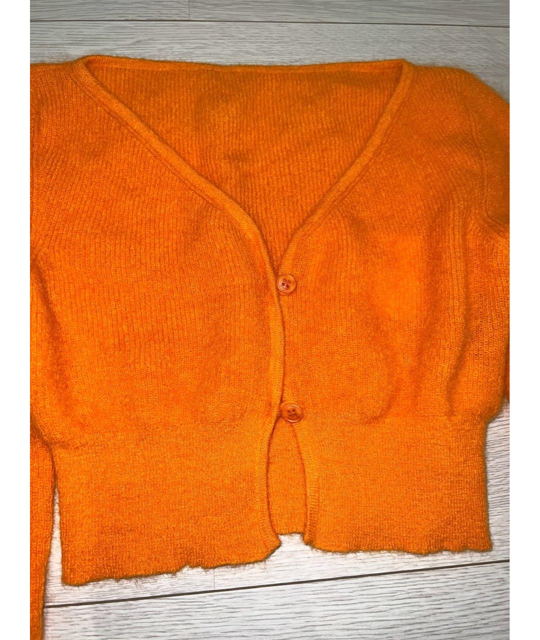 JACQUEMUS Оранжевый полиамидовый кардиган, фото 4