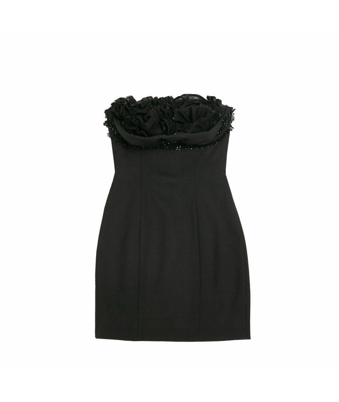 DSQUARED2 Черное хлопко-эластановое коктейльное платье, фото 1