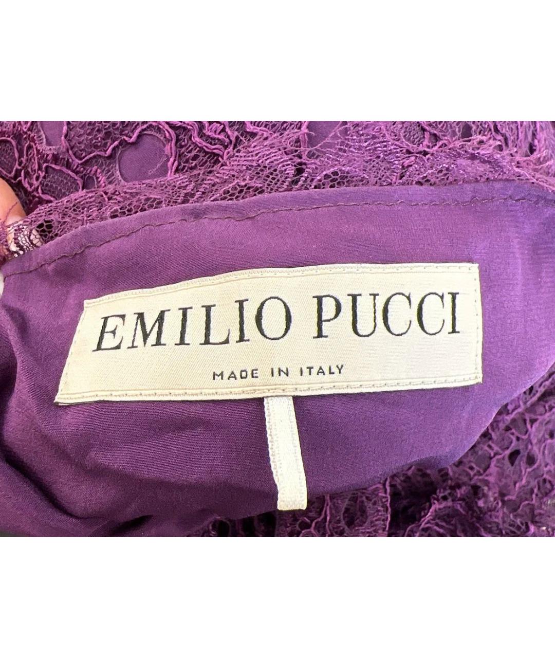 EMILIO PUCCI Фиолетовое коктейльное платье, фото 3