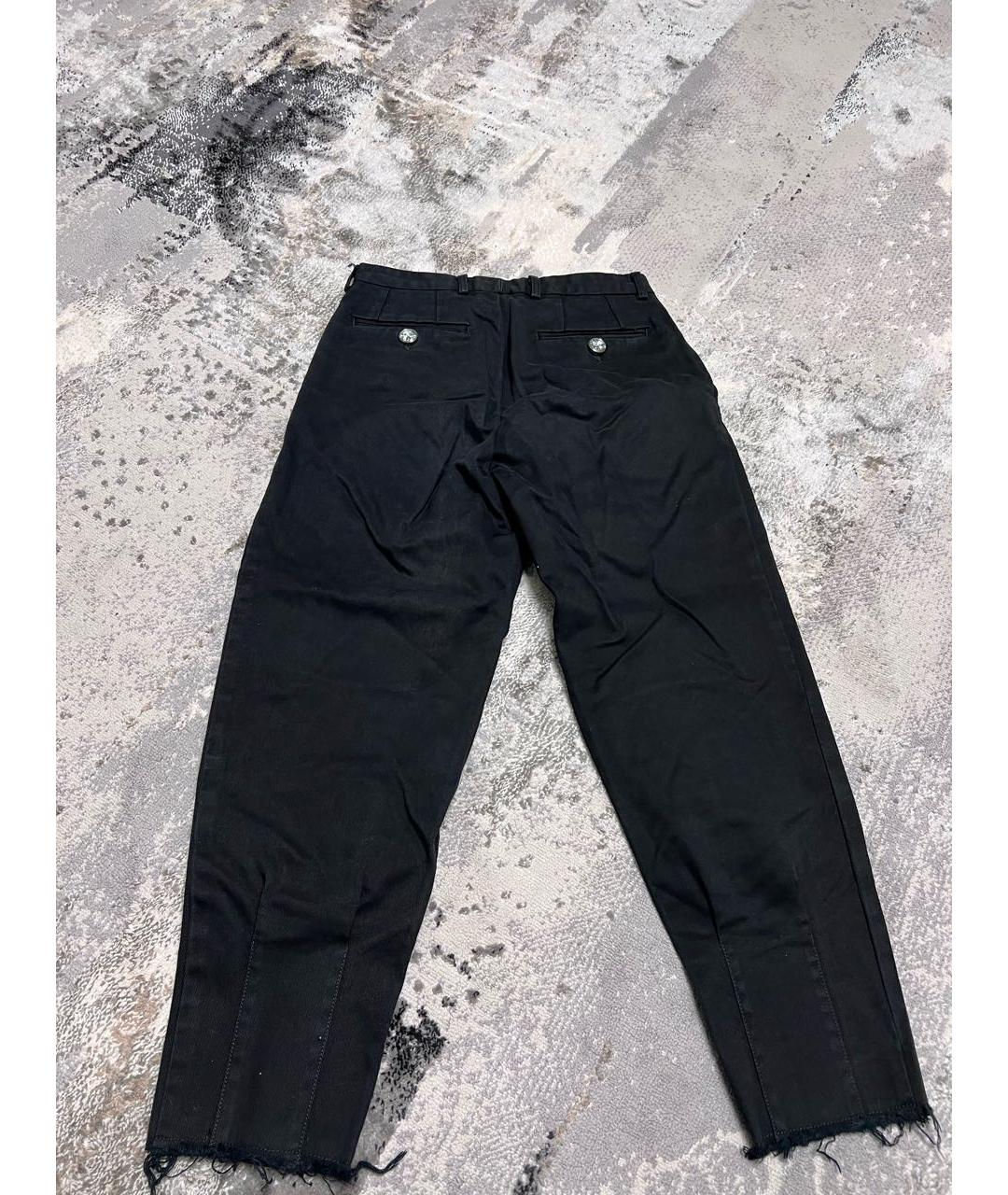 FRANKIE MORELLO Черные хлопковые прямые джинсы, фото 2