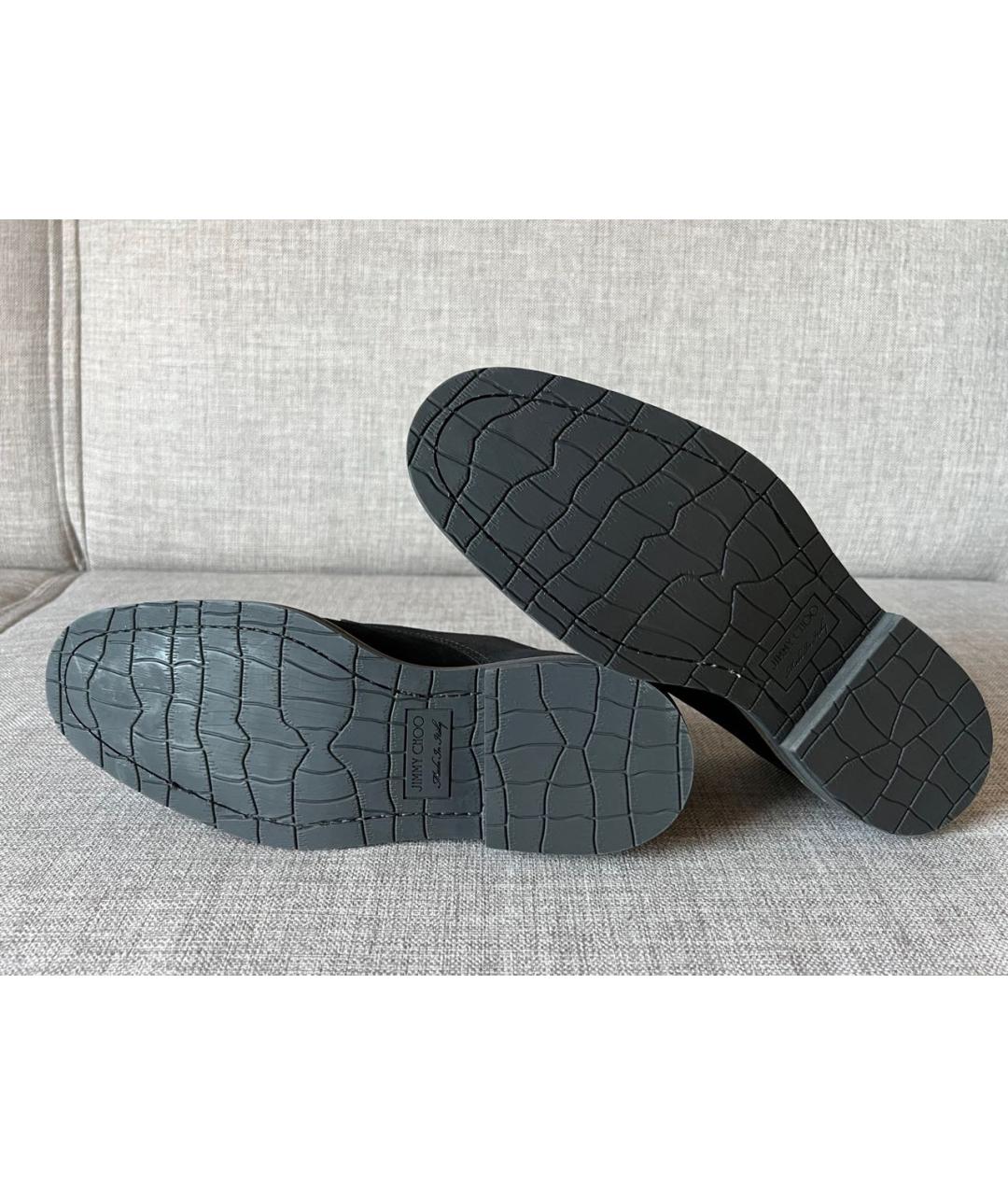 JIMMY CHOO Черные замшевые туфли, фото 5