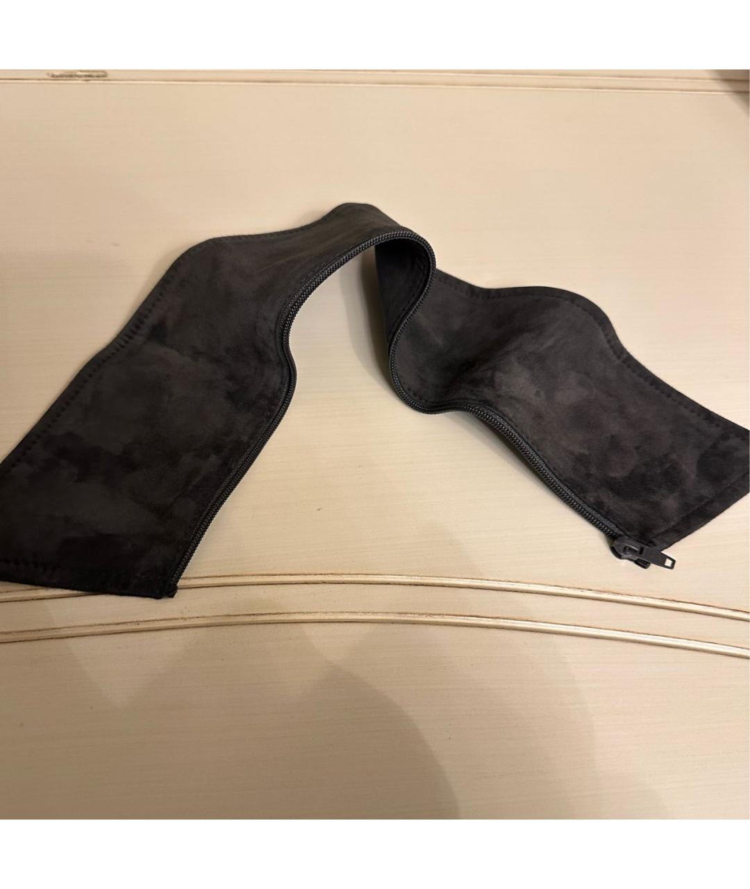 ZILLI Антрацитовая замшевая куртка, фото 8