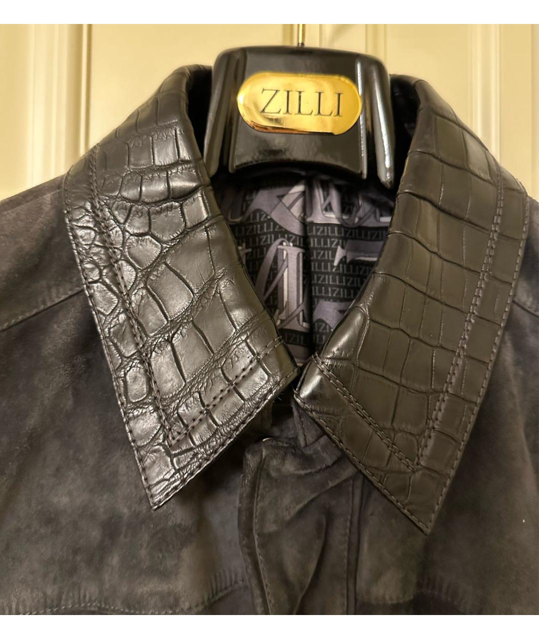 ZILLI Антрацитовая замшевая куртка, фото 3