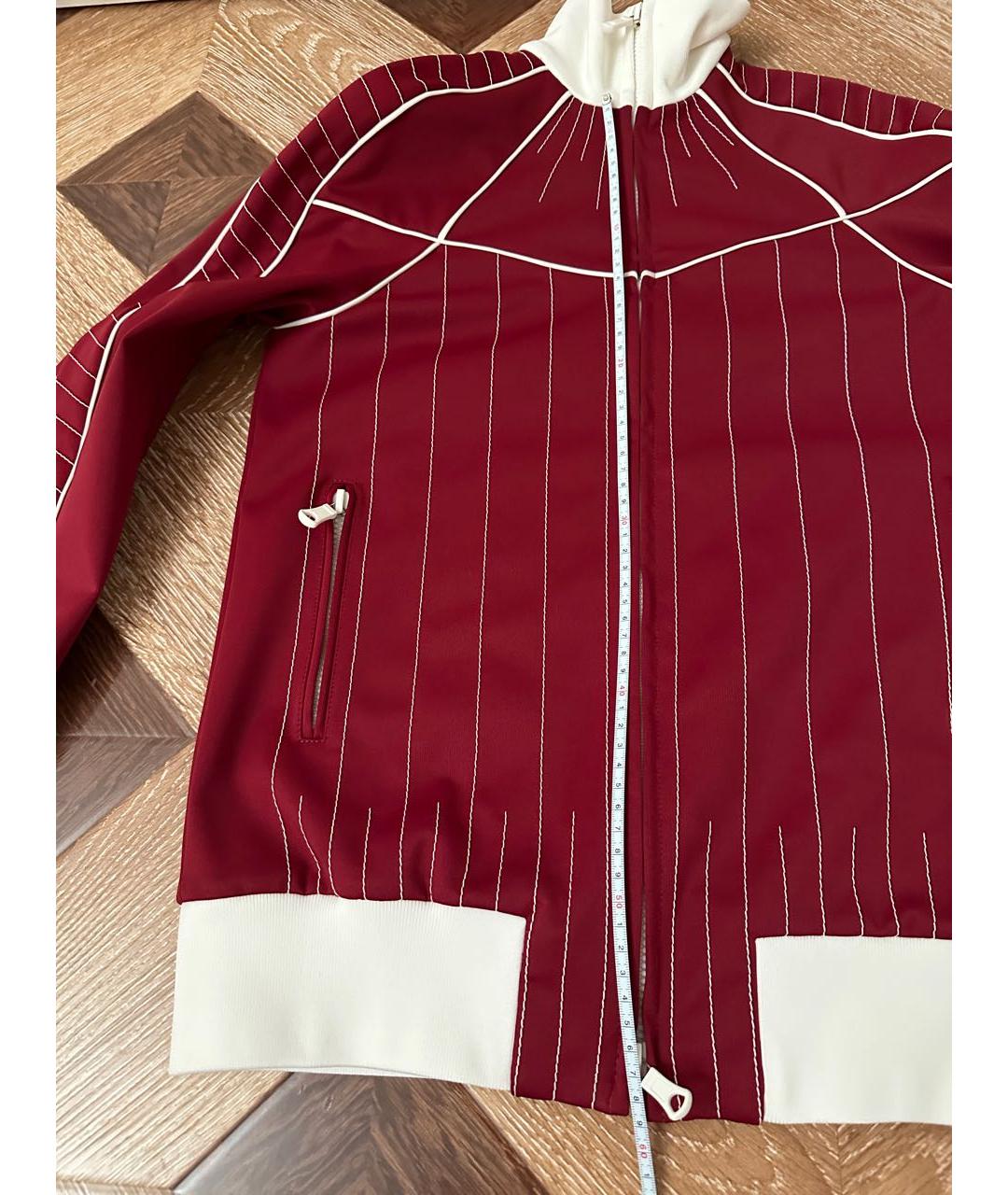 VALENTINO Бордовая полиэстеровая спортивная куртка, фото 6