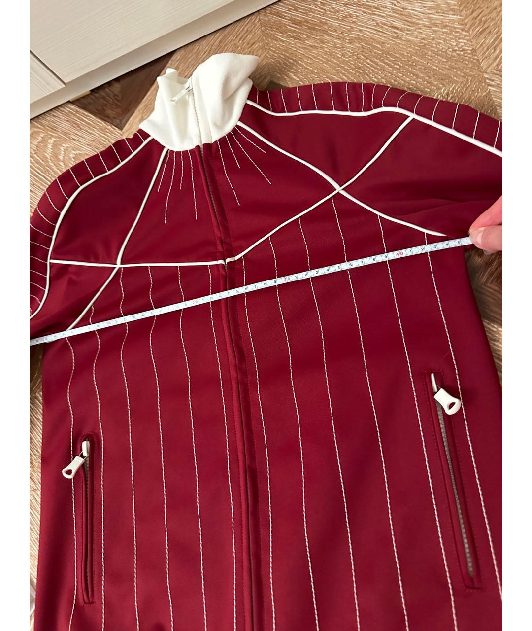 VALENTINO Бордовая полиэстеровая спортивная куртка, фото 5