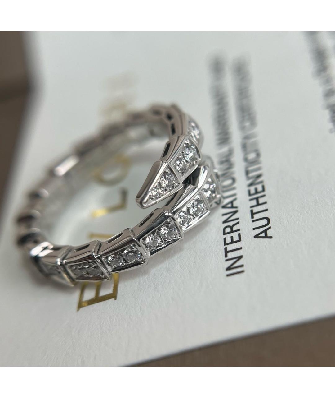 BVLGARI Белое кольцо из белого золота, фото 4