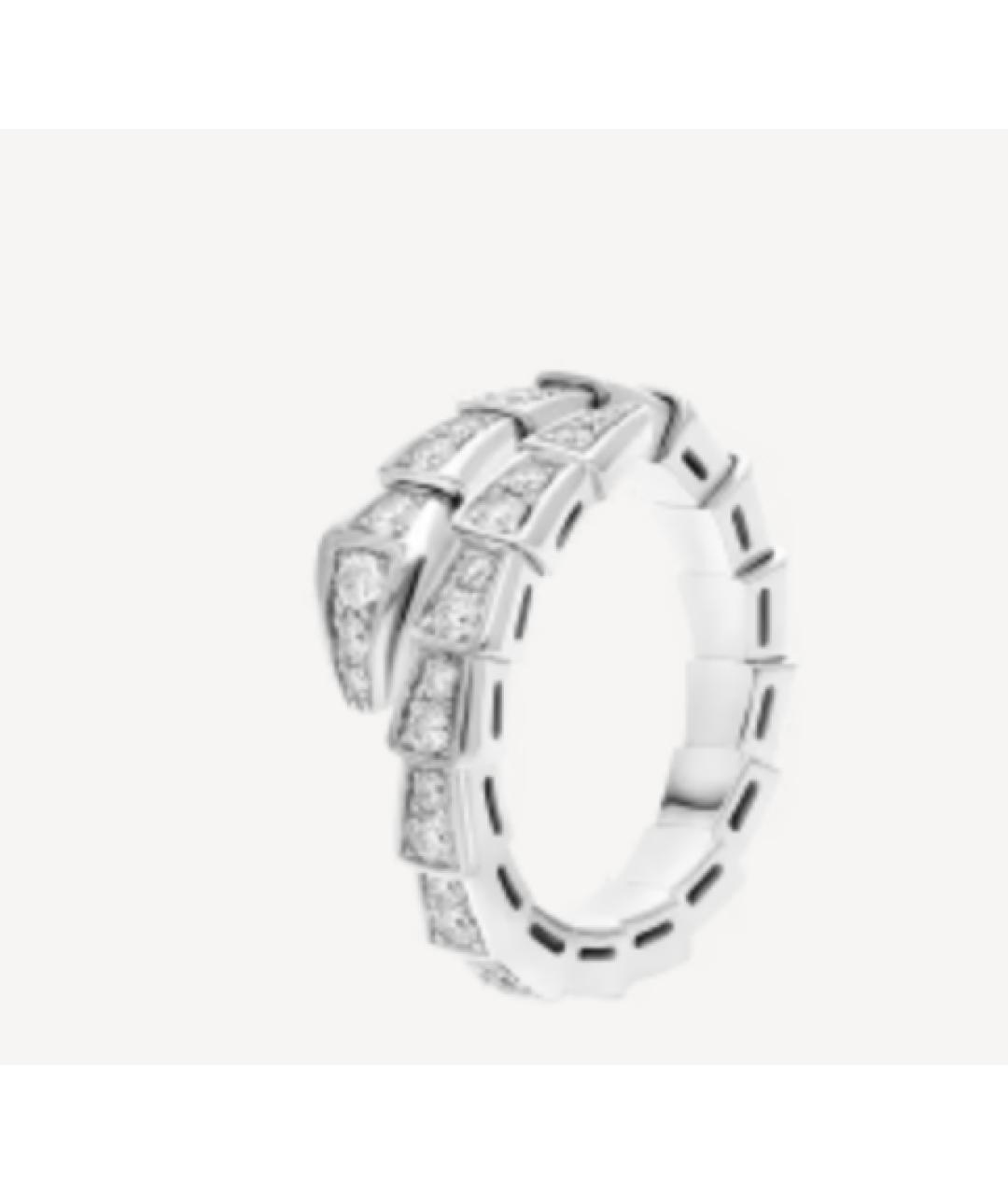 BVLGARI Белое кольцо из белого золота, фото 8
