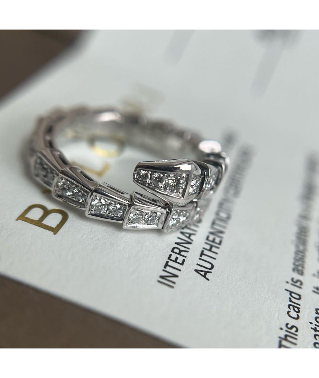 BVLGARI Белое кольцо из белого золота, фото 3