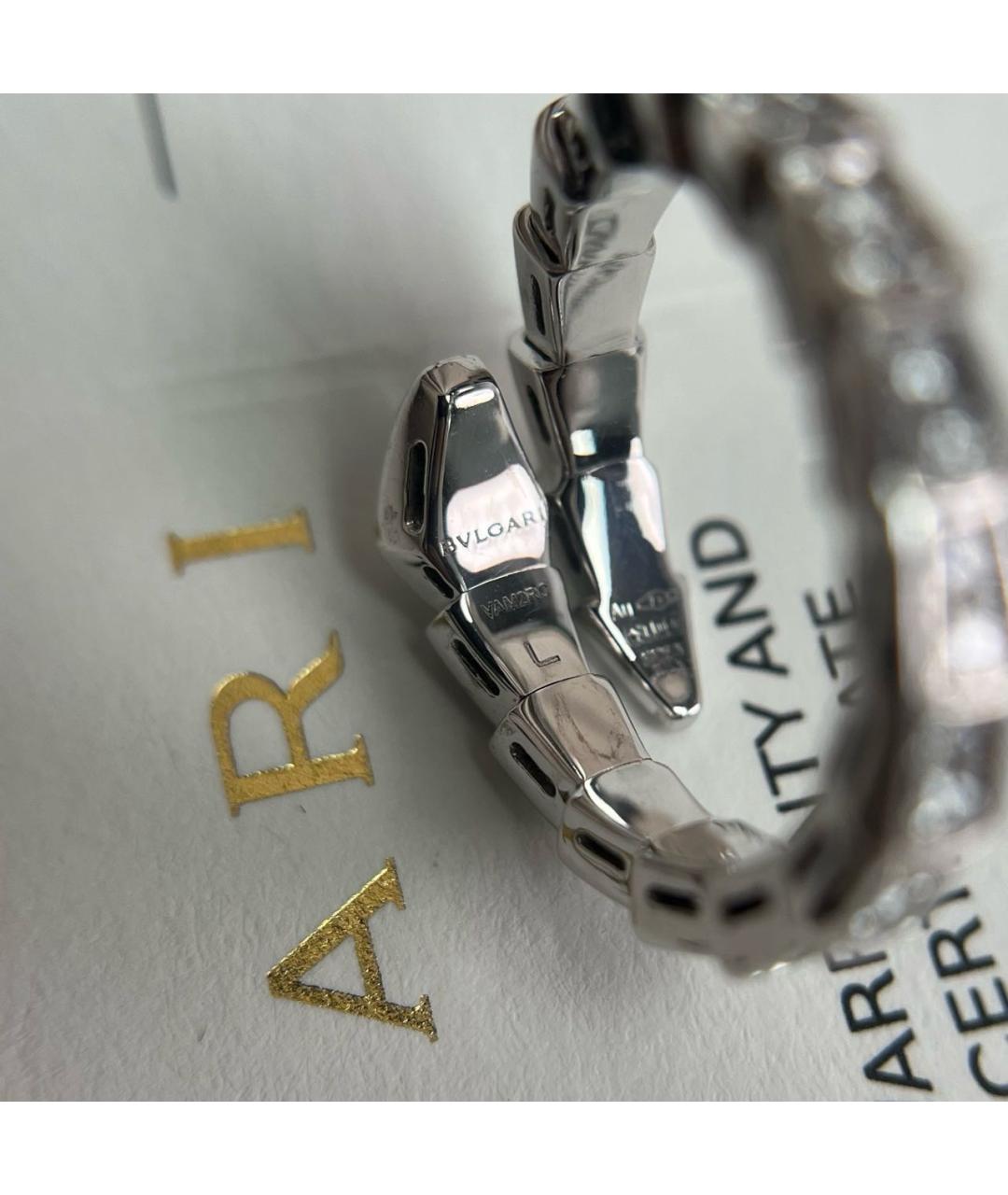 BVLGARI Белое кольцо из белого золота, фото 5