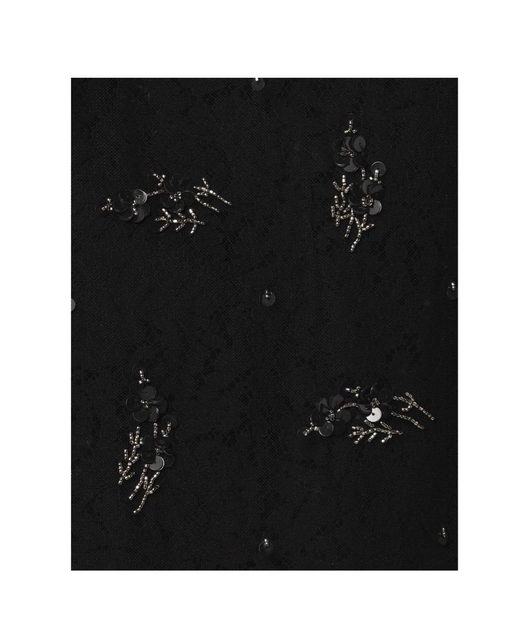 NO. 21 Черная полиамидовая юбка миди, фото 4
