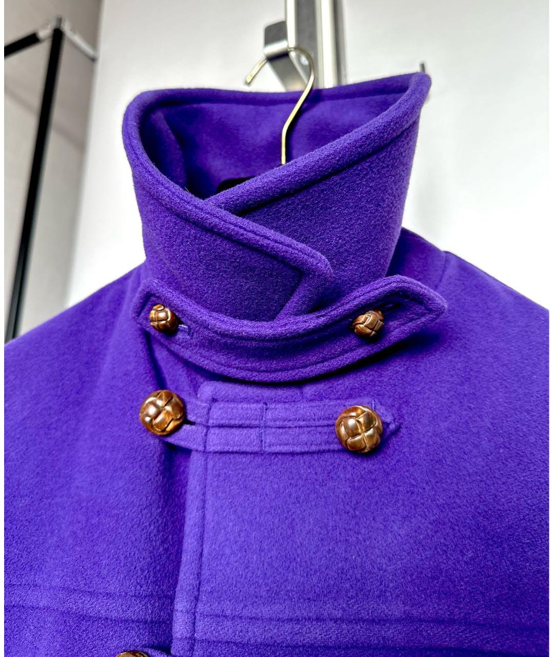 RALPH LAUREN Фиолетовое шерстяное пальто, фото 4