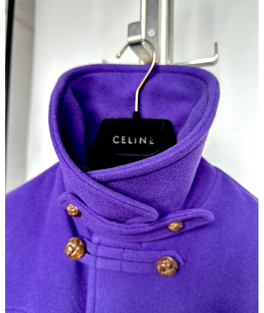 RALPH LAUREN Фиолетовое шерстяное пальто, фото 3