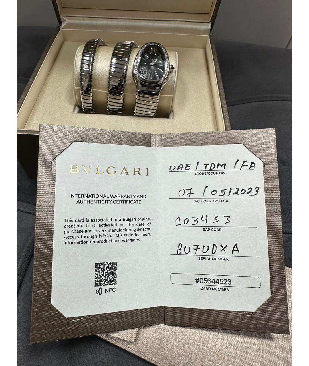 BVLGARI Черные часы, фото 4