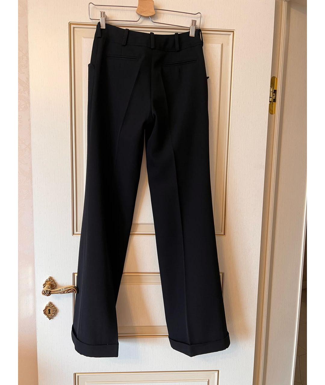 CHRISTIAN DIOR PRE-OWNED Черные шерстяные брюки широкие, фото 2